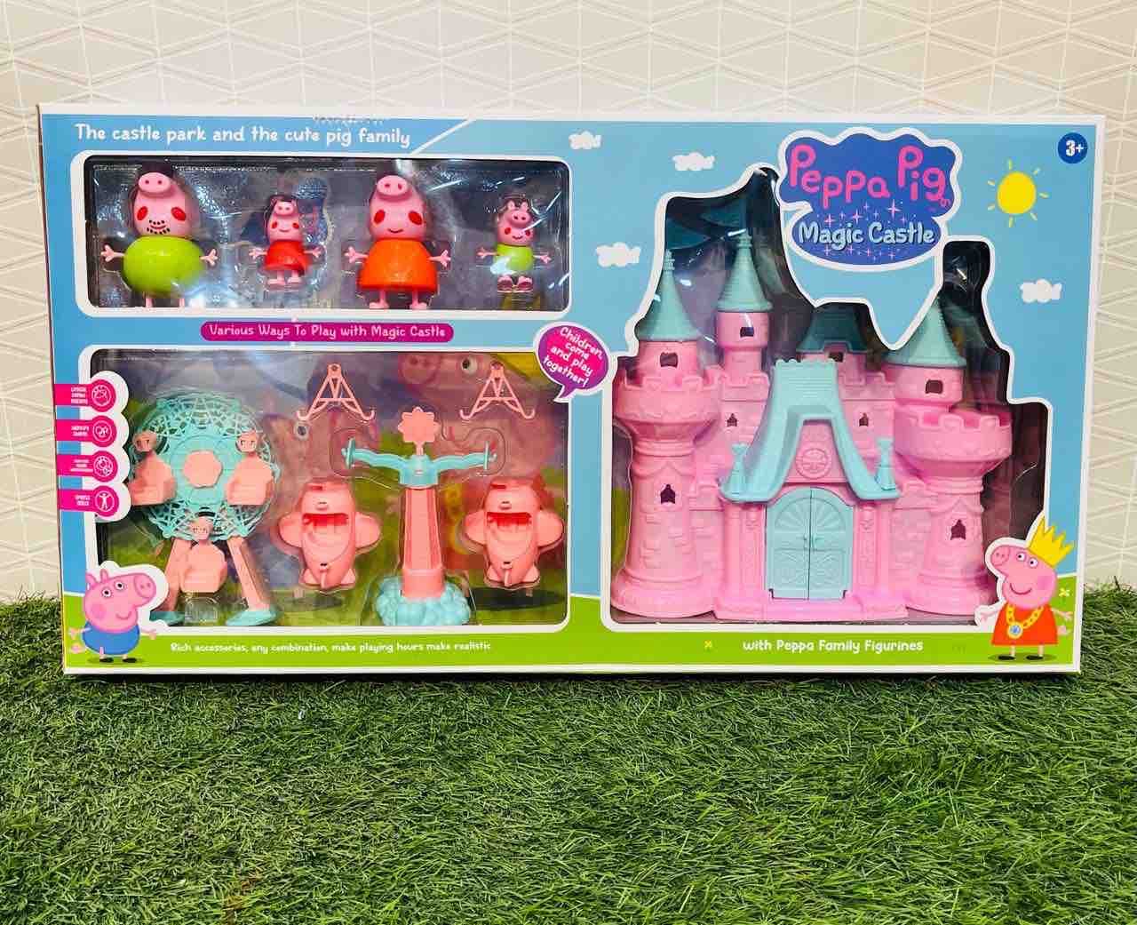 Kidoyz Peppa Pig Magic Castle Play Set for Kids | Pretend Fairy Castle Toy with Peppa Pig Figures & Accessories | Creative Role Play & Imaginative Playset for Boys & Girls | Fun Birthday Gift