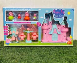 Kidoyz Peppa Pig Magic Castle Play Set for Kids | Pretend Fairy Castle Toy with Peppa Pig Figures & Accessories | Creative Role Play & Imaginative Playset for Boys & Girls | Fun Birthday Gift