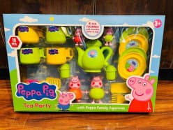 Kidoyz Peppa Pig Tea Set Toy for Kids | Pretend Play Tea Party Set with Cups, Plates & Accessories | Role Play Kitchen Toy Set for Girls & Boys | Fun Birthday Gift for Kids