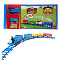 Kidoyz Thomas Train Battery Operated Toy with Light & Sound | Electric Toy Train for Kids | Moving Train Playset for Boys & Girls | Fun Pretend Play, Indoor Activity & Gift for Kids