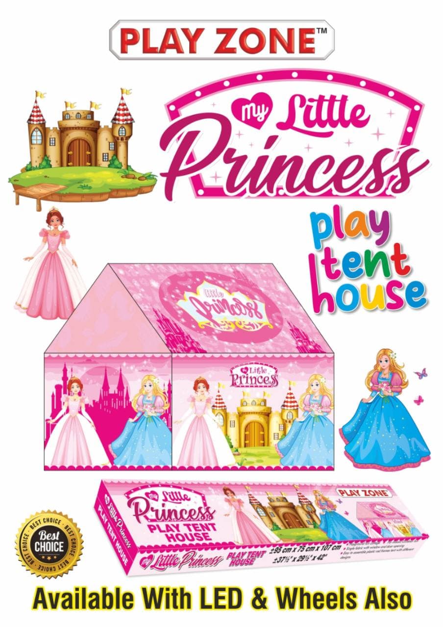 Kidoyz My Pretty Doll Play Tent House for Kids | Indoor & Outdoor Play Tent | 3x3x3.5 ft | Doll Theme Girls Tent