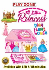 Kidoyz My Little Princess Play Tent House for Kids | Indoor & Outdoor Play Tent | 3x3x3.5 ft | Princess Theme Girls Tent