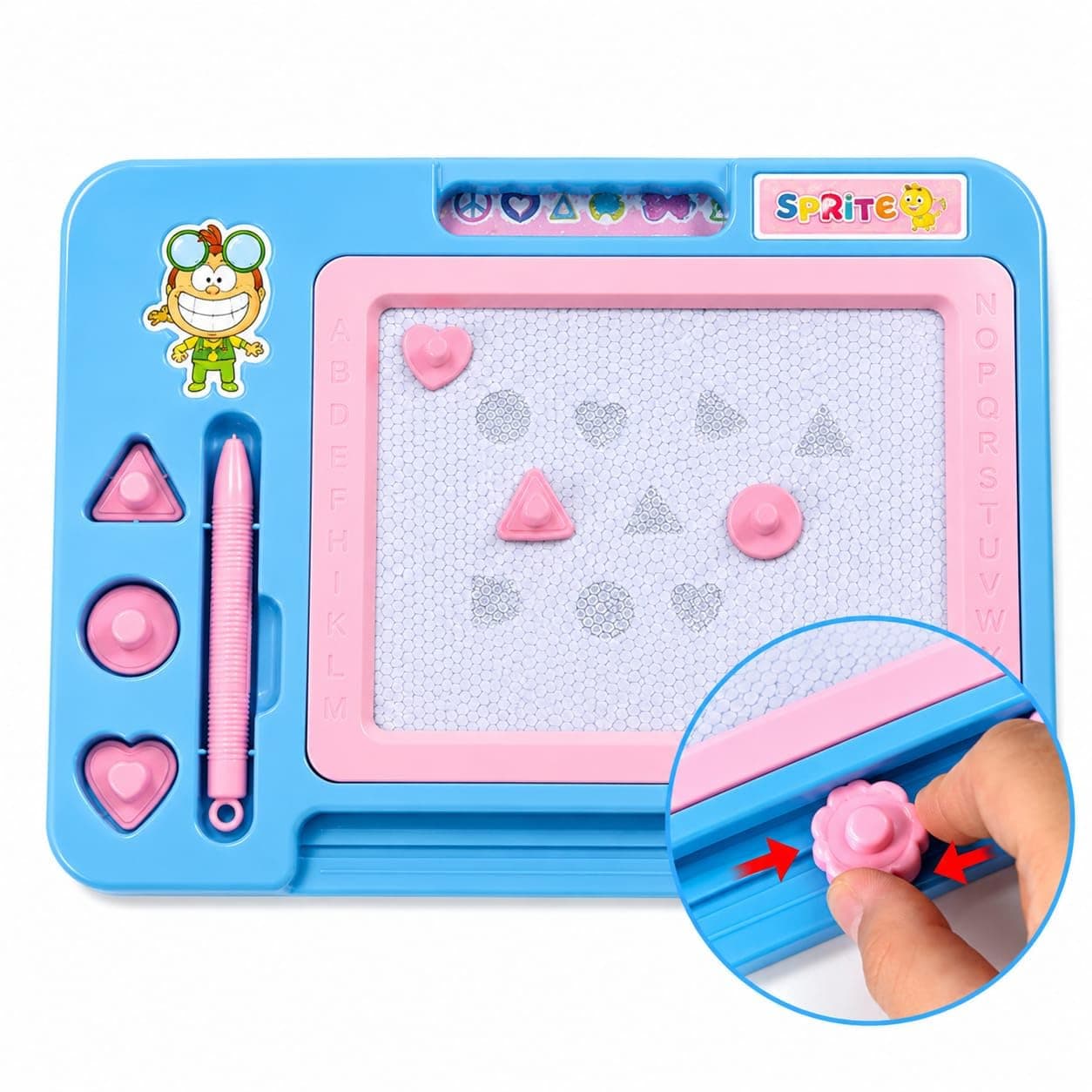 Kidoyz Magic Slate Drawing Board for Kids | Erasable Writing & Doodle Pad with Stylus Pen | Reusable Learning Board for Drawing, Writing & Early Education — view 3