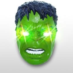 KIDOYZ Hulk Mask for Kids  With Light| Superhero Character Mask | Pretend Play Costume Accessory for Boys & Girls Ages 3+