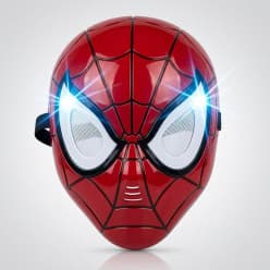 KIDOYZ Spider-Man Mask with LED Lights | Light-Up Superhero Mask for Kids | Pretend Play, Costume & Dress-Up Toy for Boys & Girls Ages 3+