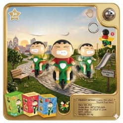 Crayon Shin-chan Bike Riding Cartoon Action Figure Toy for Kids (Model NO.002)