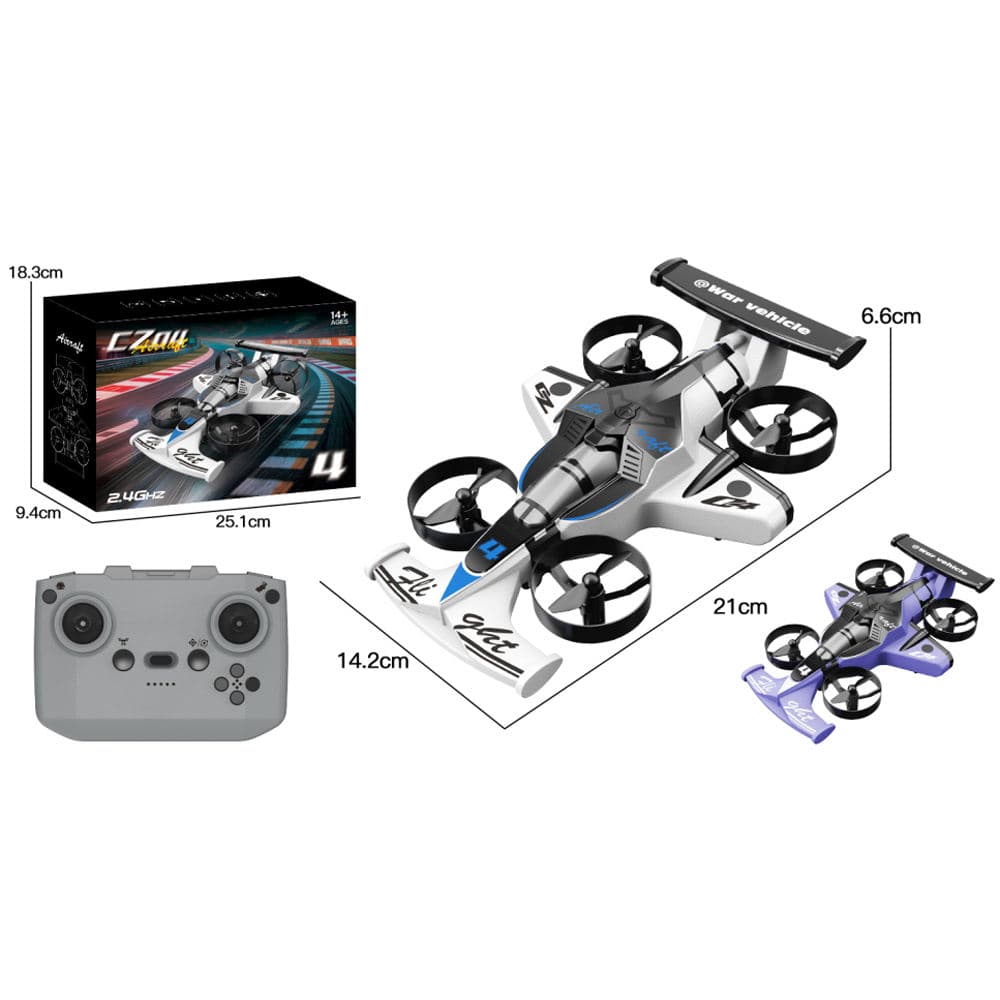Kidoyz CZ04 Remote Control RC Flying Drifting Car, Foam Land & Air Aircraft Toy — view 3