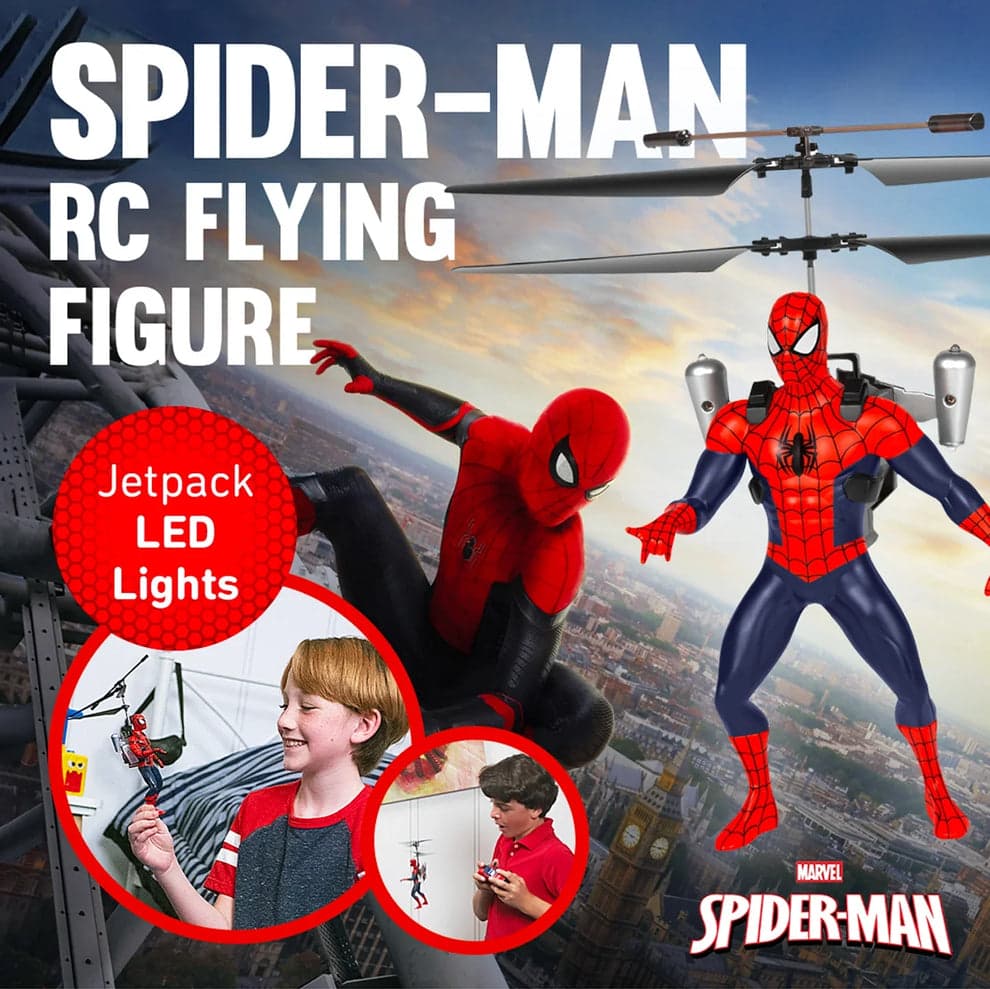 Kidoyz RC Spider-Man Flying Toy, Remote Control Superhero Flying Aircraft for Kids — view 2