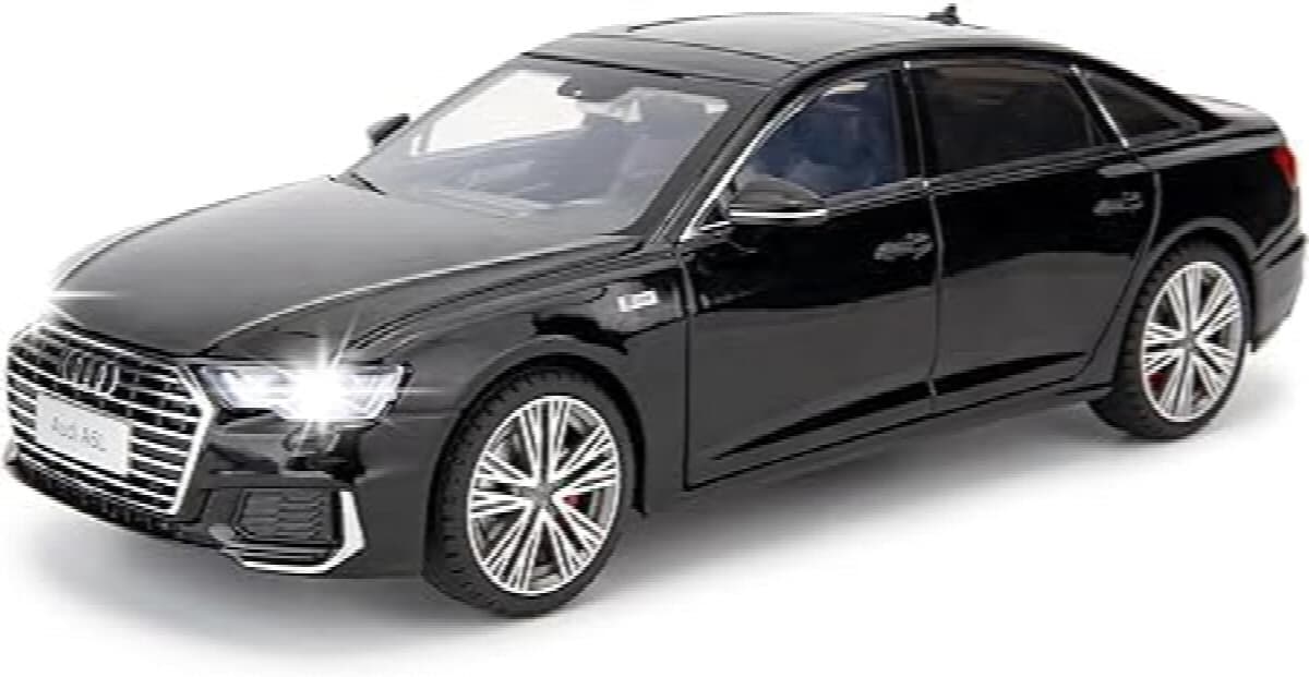 AUDI A8 1:24 Scale Exclusive Alloy Metal Pull Back Die-cast Car Model with Sound Light