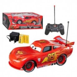 3D MC Queen Remote Control Car Plastic Lightning McQueen Vehicle