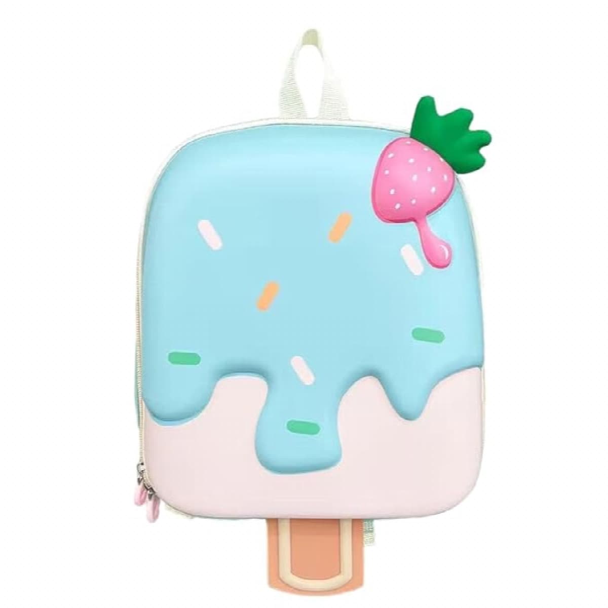 3D Ice Cream Hard Case Bags for Kids Bagpacks for Girls Toddlers for Kindergarten kids - [2 -8 Years] - Mix Color