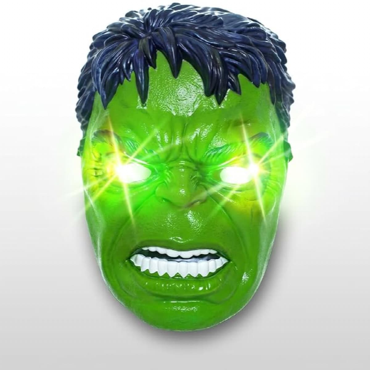KIDOYZ Hulk Mask for Kids  With Light| Superhero Character Mask | Pretend Play Costume Accessory for Boys & Girls Ages 3+