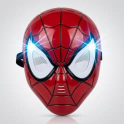 KIDOYZ Spider-Man Mask with LED Lights | Light-Up Superhero Mask for Kids | Pretend Play, Costume & Dress-Up Toy for Boys & Girls Ages 3+