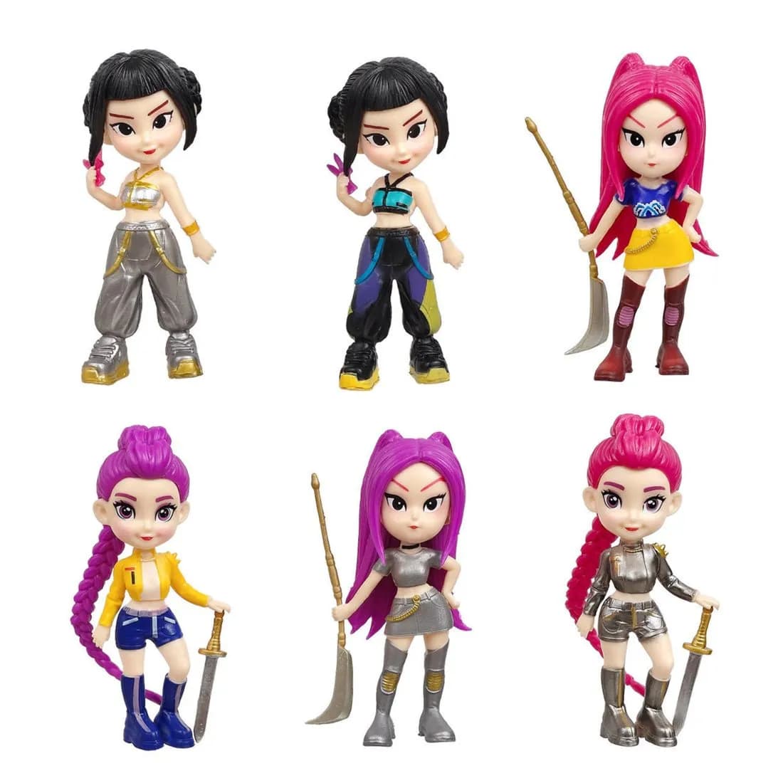 6-Piece K-Pop Idol Figure Set – Collectible Toy Figures for Kids, Display & Cake Topper Decoration (Pack of 6) — view 2