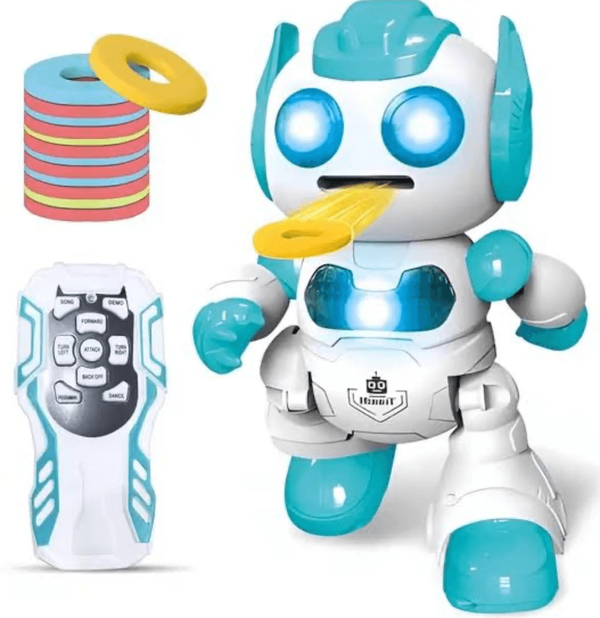 Kidoyz RC Dancing Robot Toy | 2.4GHz Remote Control | LED Lights, Music & Interactive Dance Moves | Battery Operated Toy