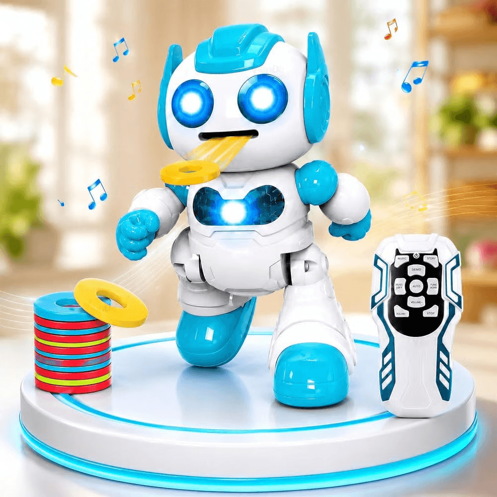 Kidoyz RC Dancing Robot Toy | 2.4GHz Remote Control | LED Lights, Music & Interactive Dance Moves | Battery Operated Toy — view 2