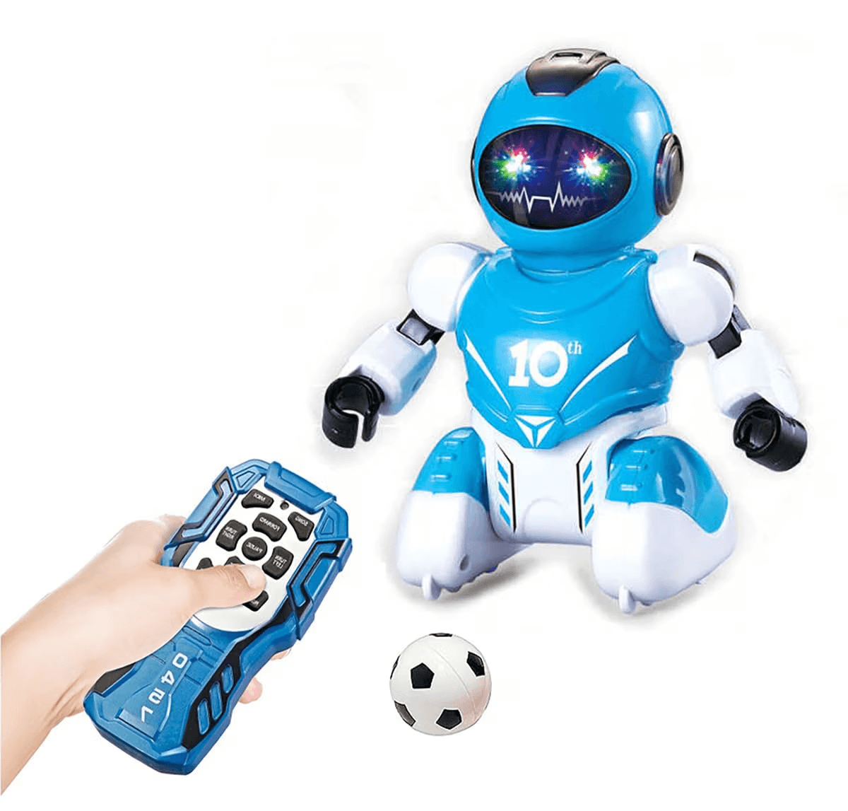 Kidoyz Soccer Playing Programmable Dancing & Walking Robot for Kids with Lights Visit the Magicwand Store