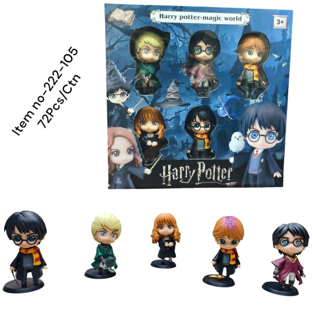 Harry Potter Action Figure Set of 5 | Posable Collectible Wizard  Characters | Harry, Hermione, Ron & More | Birthday Gift for Kids,  Boys & Girls | Ages 6+ — view 3