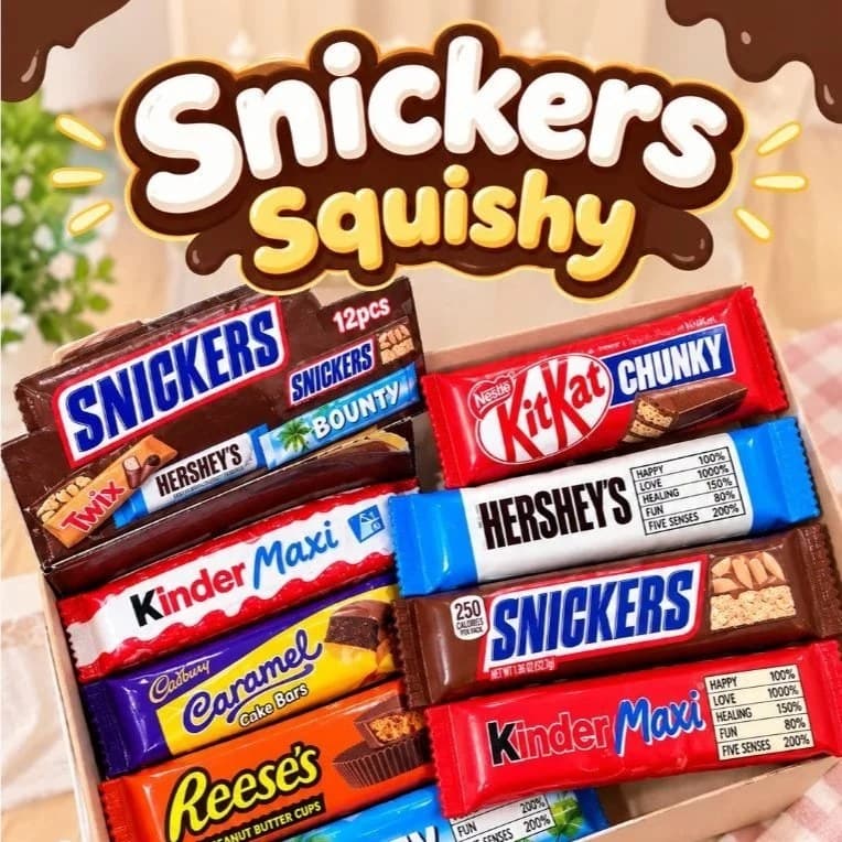 Chocolate Bar Squishy Toy | Super Soft Slow Rising Squeeze Fidget  | Realistic Snack Design | Stress & Anxiety Relief Sensory Toy  for Kids & Adults | Pack of 1