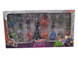Super Heroes Action Figure Set of 16 | Spider-Man, Hulk, Iron  Man, Captain America, Venom, Thanos & More | Collectible  Superhero Toy for Boys & Girls | Ages 3+