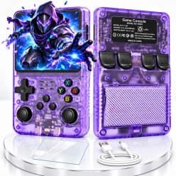 R36S Video Game Handheld Console, Built-in 64GB TF Card, 3.5 Inch IPS Screen, Retro Linux System, Support 15000+ Classic Games, 2.4G Wireless Gamepad, TV, Monitor Connection | R365