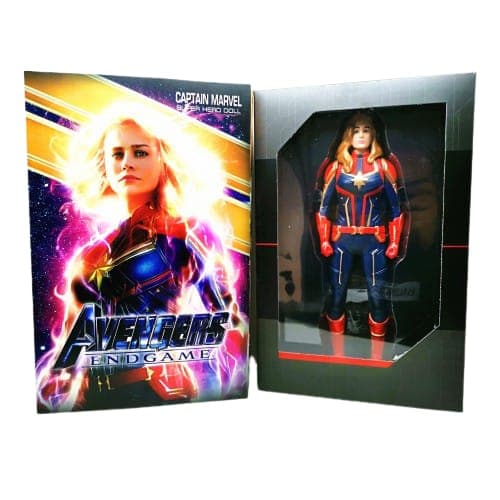 Kidoyz Captain Marvel Action Figure 12-13 Inch | Superhero Character Toy for Kids & Collectors | Marvel-Inspired Cosmic Power Figure — view 3