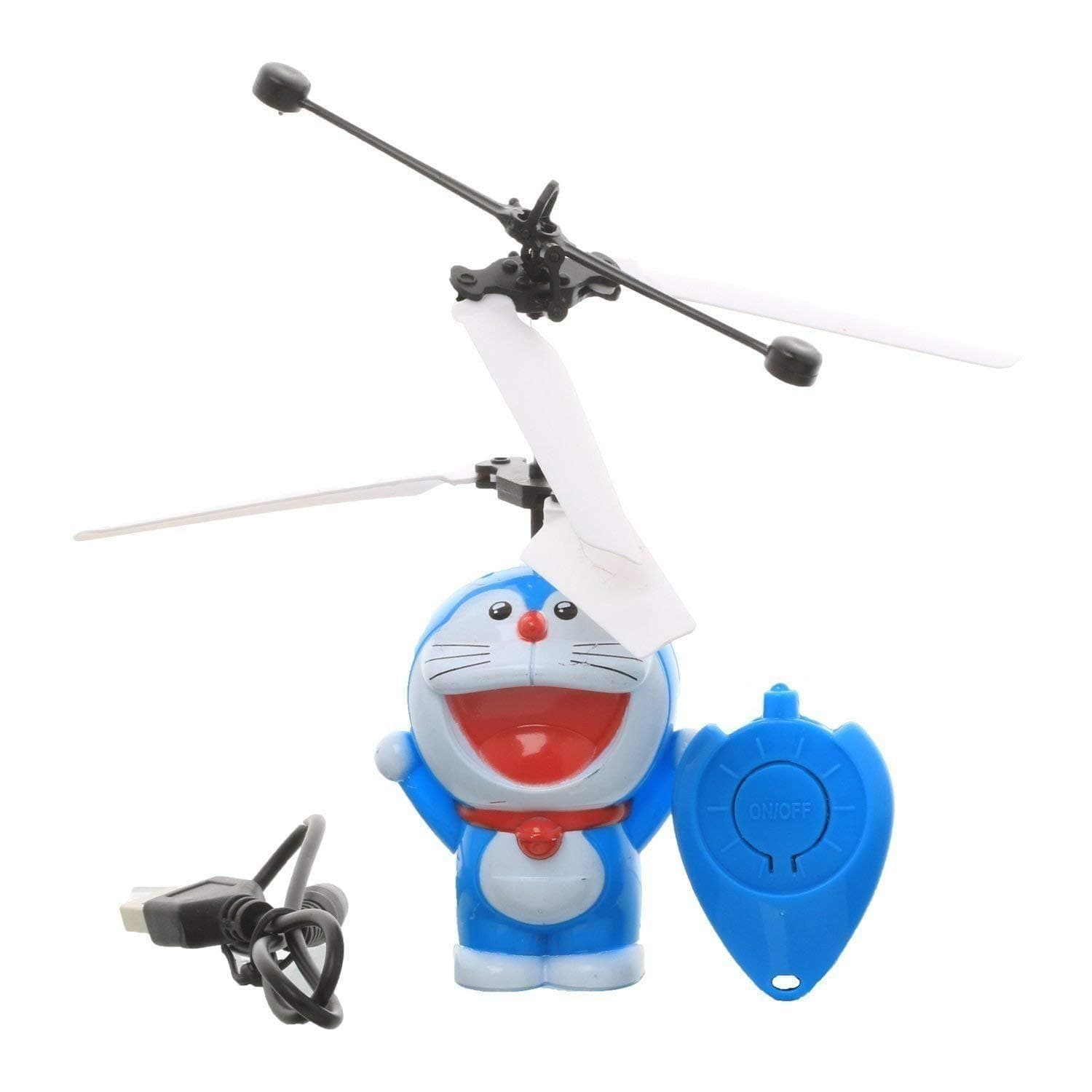 Flying Doraemon Toy | Hand Sensor Infrared Induction Mini Drone  | LED Flashing Lights | USB Rechargeable | Gravity Sensor  Helicopter Aircraft | Gift for Boys & Girls | Ages 3+ — view 3