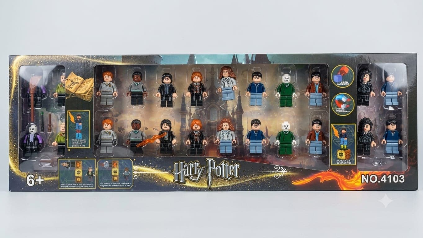 Kidoyz 24 PCS HARRY POTTER Magic Wizard Building Block Figures Set | 24 Mini Character Figures with Accessories | Collectible Building Toy Set | Pretend Play