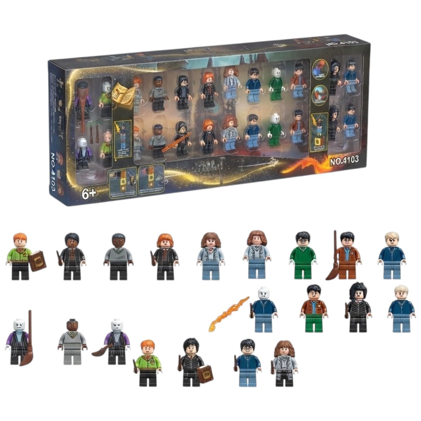 Kidoyz 24 PCS HARRY POTTER Magic Wizard Building Block Figures Set | 24 Mini Character Figures with Accessories | Collectible Building Toy Set | Pretend Play — view 2