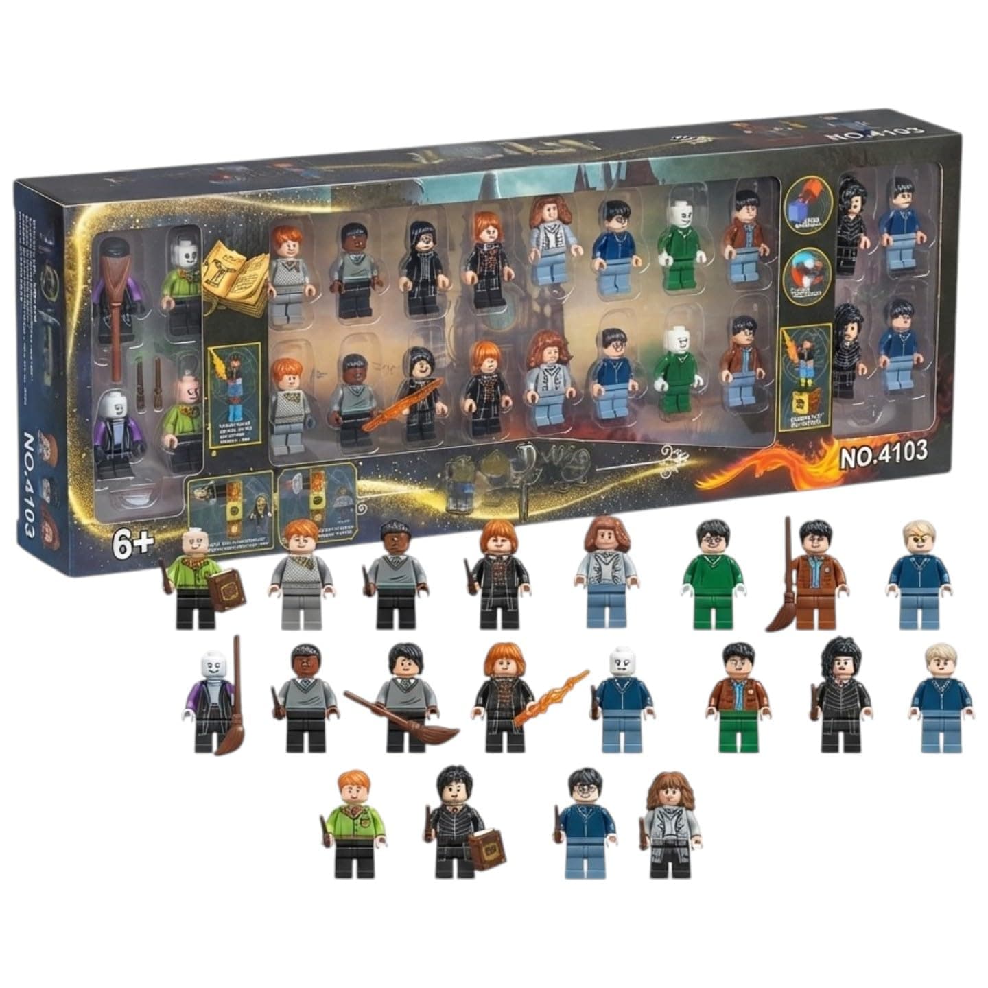 Kidoyz 24 PCS HARRY POTTER Magic Wizard Building Block Figures Set | 24 Mini Character Figures with Accessories | Collectible Building Toy Set | Pretend Play — view 3