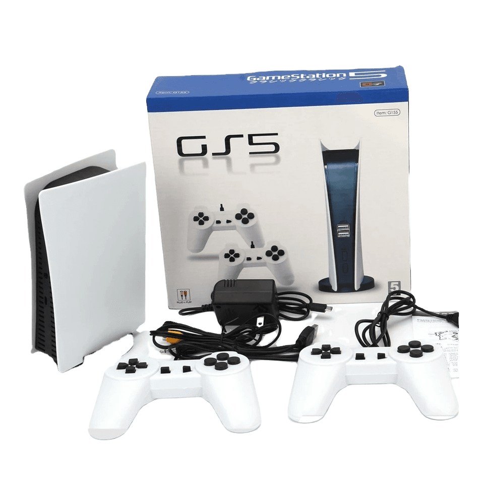 GS5 Retro Game Console Stick | 2000+ Classic Games | Dual  2.4G Wireless Controllers | 4K HDMI | Plug & Play TV Video Game  System | 2 Player | Gift for Kids & Adults