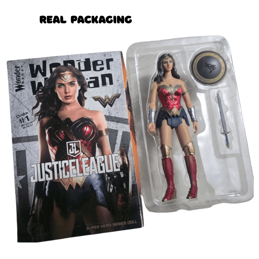 KIDOYZ Wonder Woman Action Figure 12-13 Inch | Armor Edition Superhero Character Toy for Kids & Collectors | Poseable Action Figure — view 3