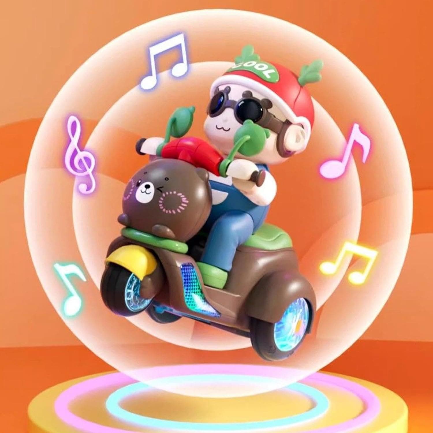 Cute Boys Electric Tricycle Toy Stunting Motorcycles for Girls Kids Age 3 4 5 6 Rechargeable — view 4
