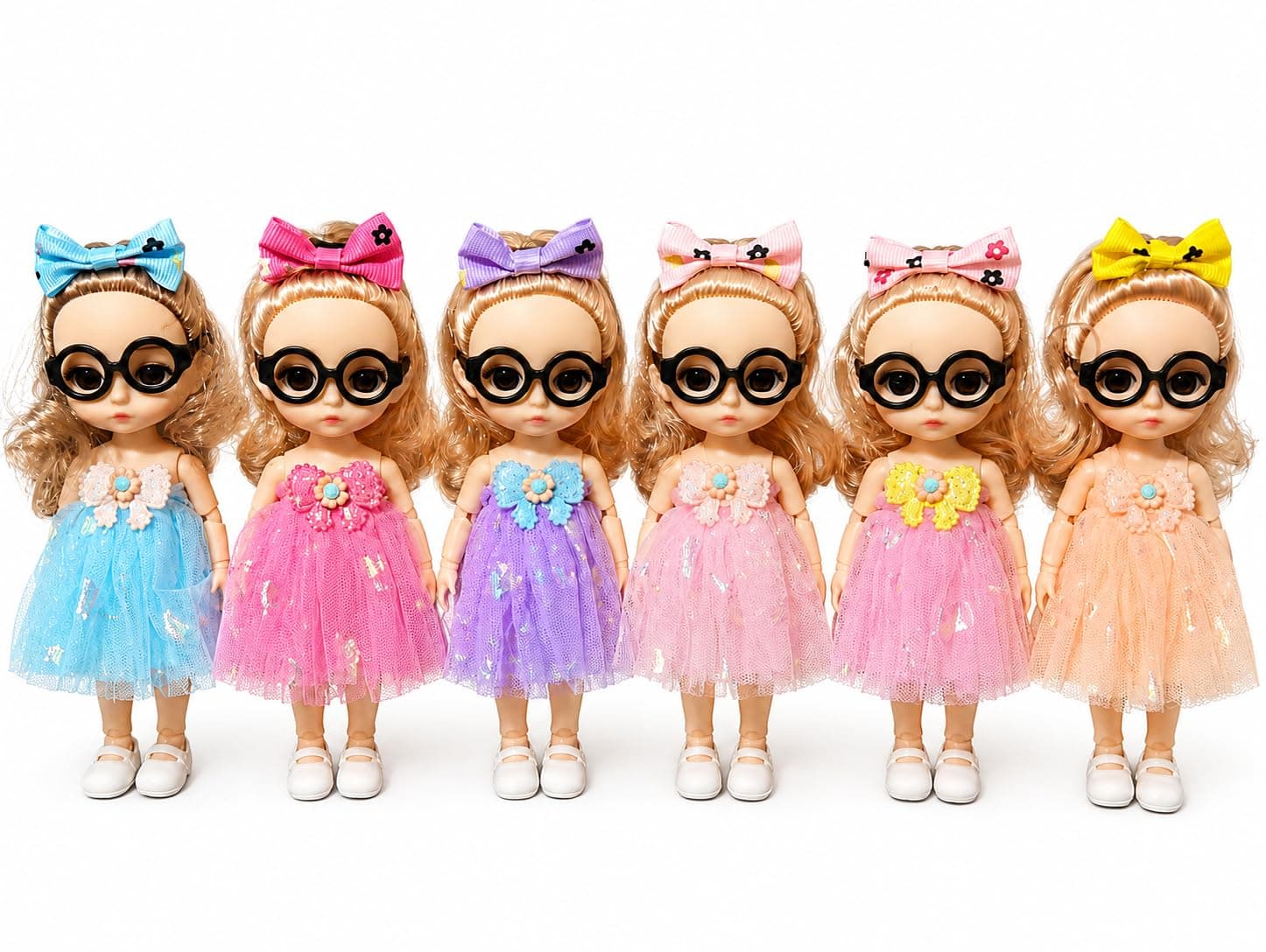 Stylish Girl Doll Keyring with Glasses pack of 2 (Multicolour) - Random Color — view 5