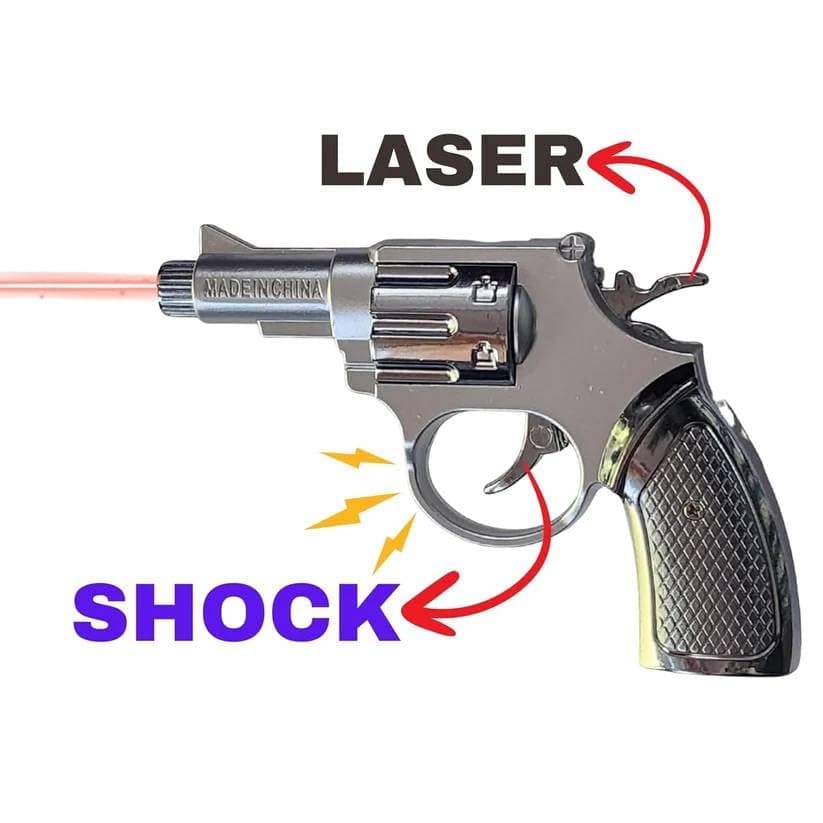 Funny Electric Shock Revolver Pistol Toy – Hilarious Gag Gift & Novelty Prank Toy for Parties, Birthdays, and April Fool's Day (Ages 14+) — view 4