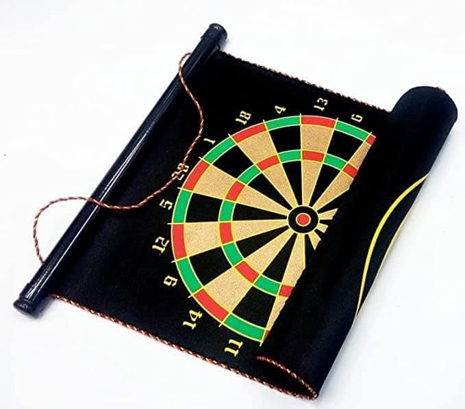 Kidoyz 15 inch Magnetic Dart Board Game for Kids, Double Sided Foldable Dart Board Game Toy for Kids with 4 Free Magnetic Darts (15 Inch) — view 4