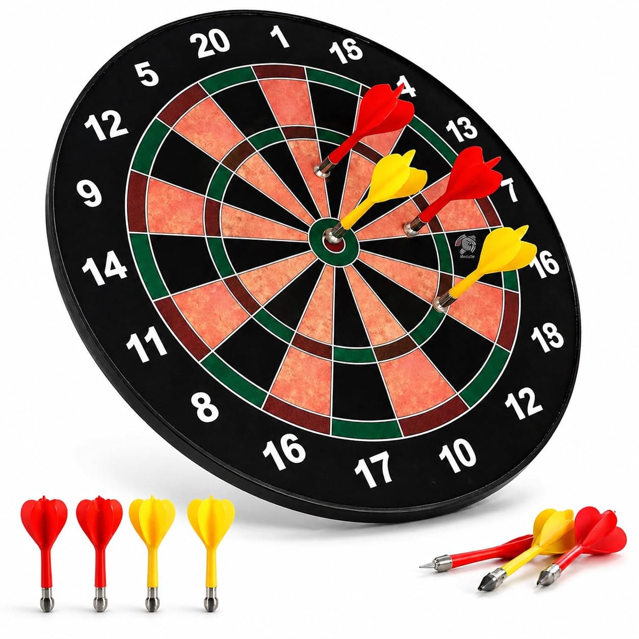 Kidoyz Magnetic Dart Board for Kids 15 Inch – Safe Dart Game Set with 4 Darts, Indoor Outdoor Sports Toy for Boys Girls, Family Game, Party Game, Birthday Gift Toy