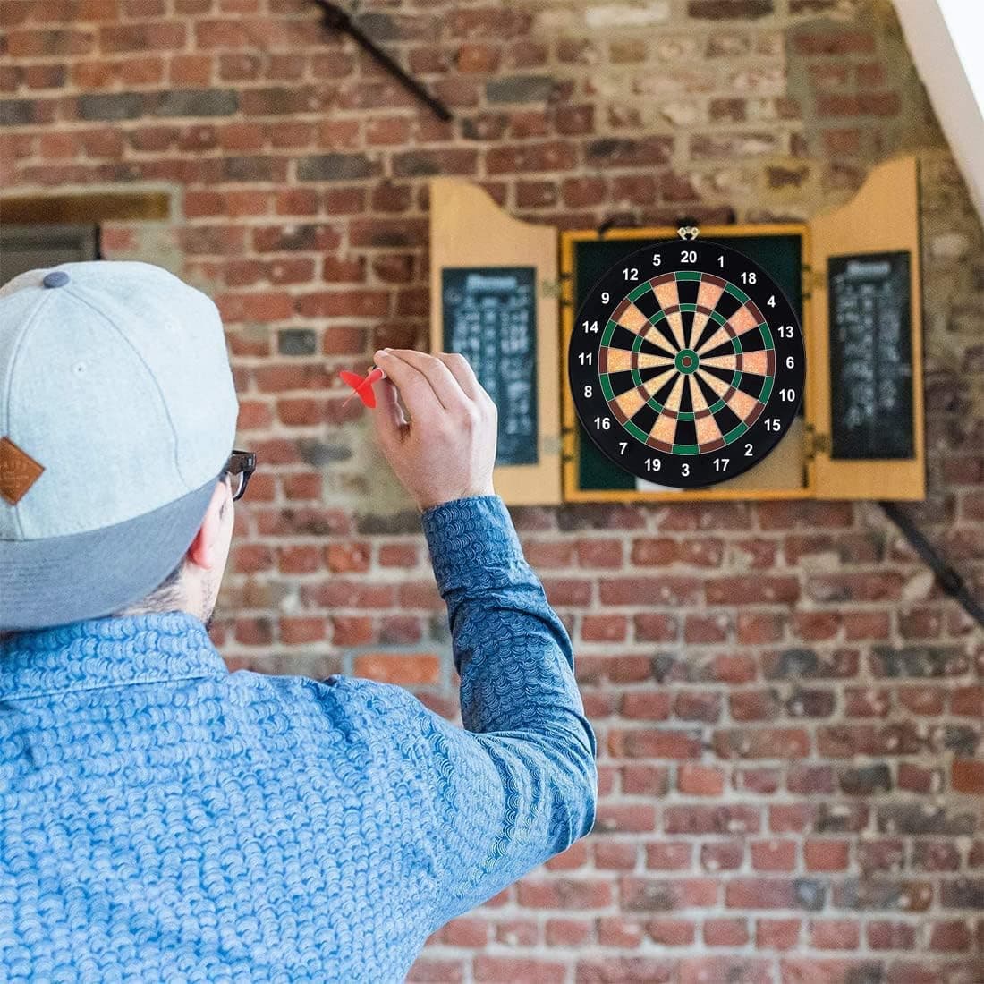 Kidoyz Magnetic Dart Board for Kids 15 Inch – Safe Dart Game Set with 4 Darts, Indoor Outdoor Sports Toy for Boys Girls, Family Game, Party Game, Birthday Gift Toy — view 2