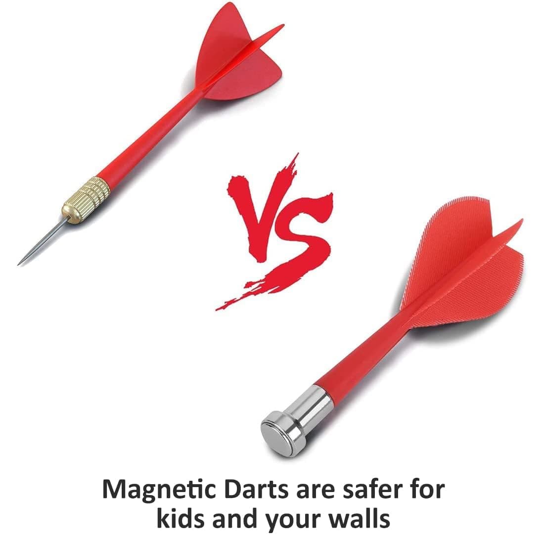 Kidoyz Magnetic Dart Board for Kids 15 Inch – Safe Dart Game Set with 4 Darts, Indoor Outdoor Sports Toy for Boys Girls, Family Game, Party Game, Birthday Gift Toy — view 5