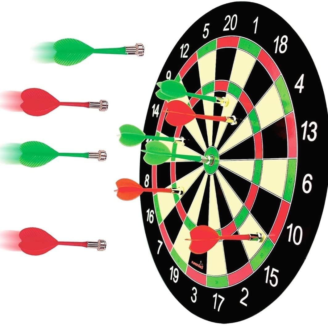 Kidoyz 17 Dartboard Kit - 6 Soft Darts,Family Fun Games,Birthday/Christmas Gifts for Children Adults 17-inch Multi Color — view 7