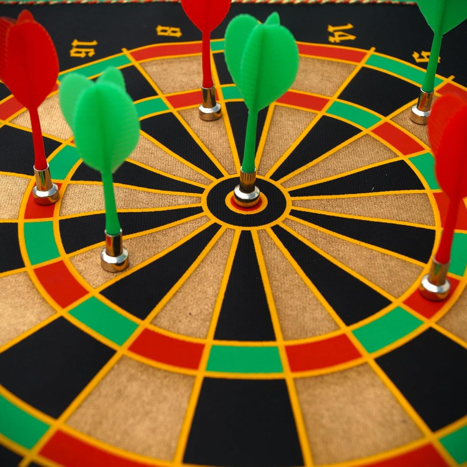 Kidoyz 17 inch Magnetic Roll-Up Dart Board Set with 6 Darts — view 6