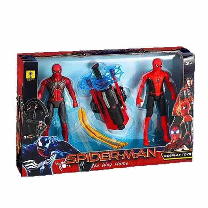 Kidoyz Kids Spiderman Action Figures with Web shooter Web Shooter Pack of 2 Spiderman