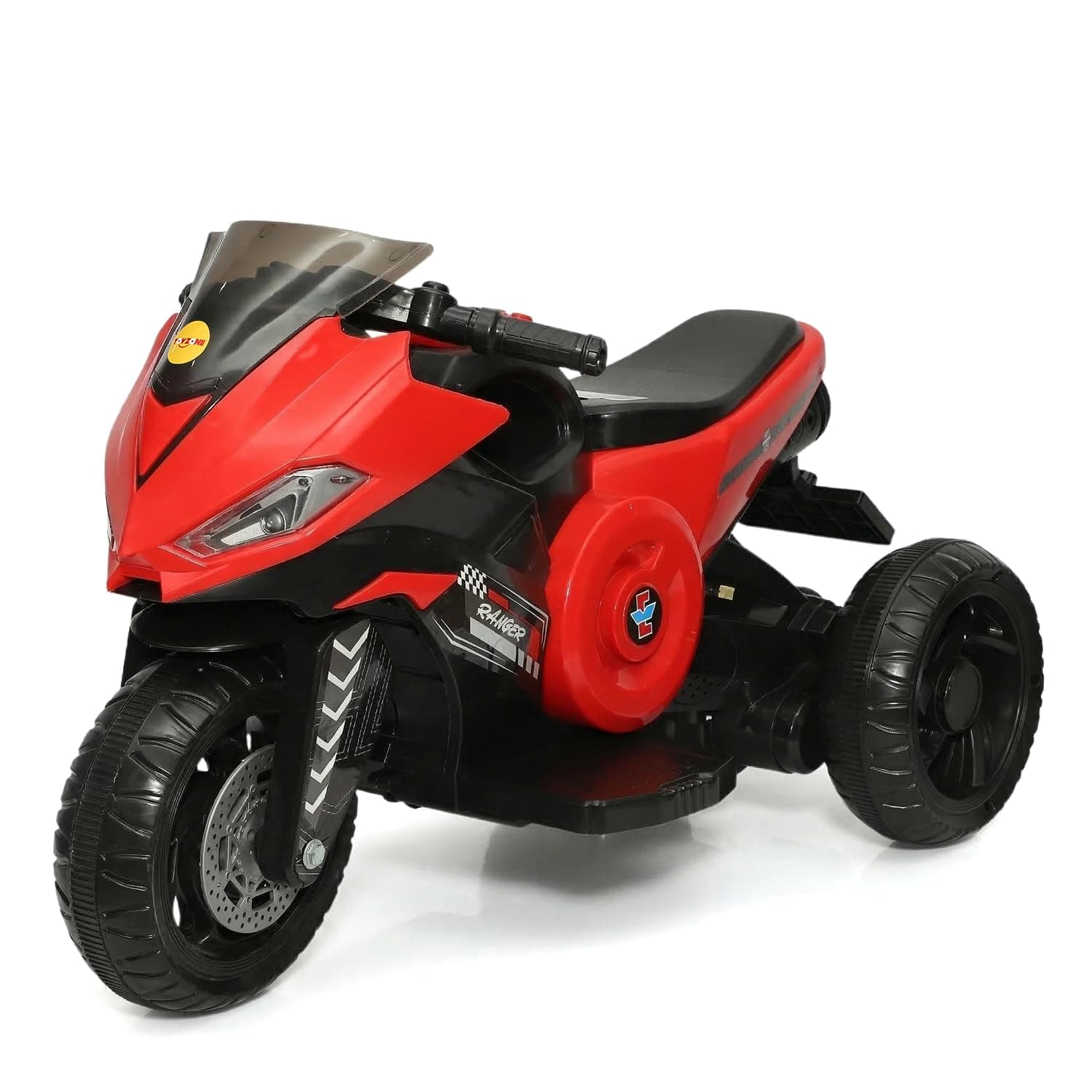 Kidoyz X Electric Bike (Red) | 6V Rechargeable Bike for Kids with 4.5Ah Battery | LED Lights, Music, MP3/USB/BT | Smooth Acceleration | 6M Battery Warranty | Age 2-6 Years, Up to 35kg — view 8