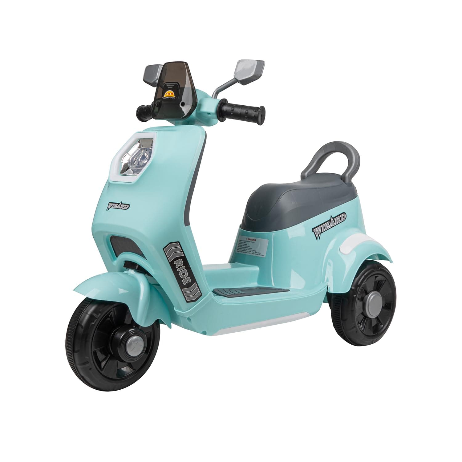 Wizard Electric Scooty | Rechargeable Scooty 6V | Powered by 6.5 ah Battery | Music Player with Bluetoooth & USB | 6 Month Warranty on Battery | Make in India | for Kids 2+ Years (Blue) — view 8