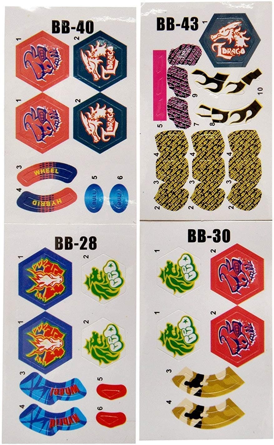 Kidoyz Metal Fusion Clash of Tornado Speed Top Stadium Battle with 4 Beys & 2 Launchers (4 Metal TOP and Plastic Stadium) (4 Spinning Top & 1 Launcher) — view 5