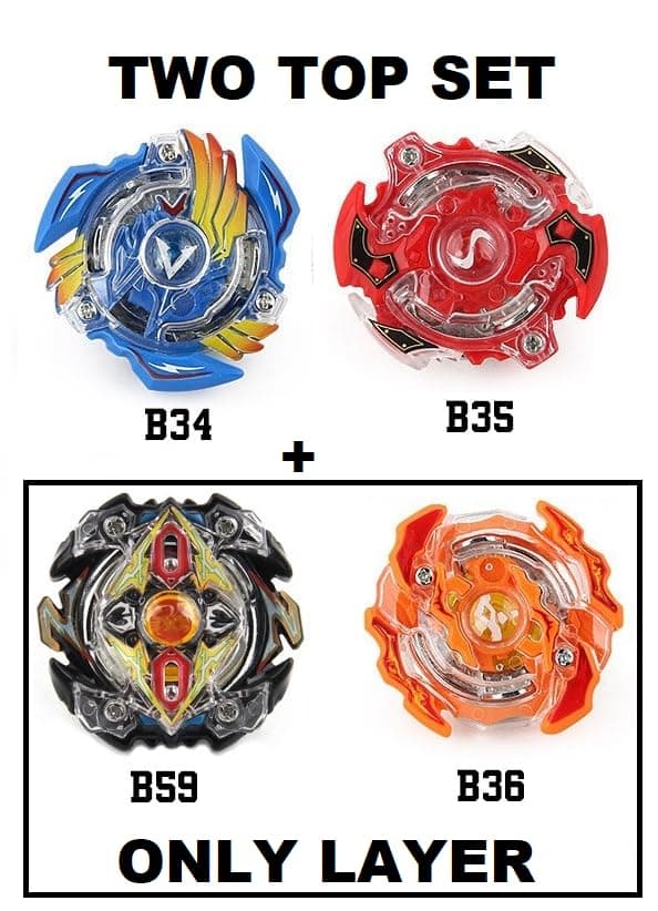 Kidoyz Beyblade Battle God Layer Battle Stadium Attack Defense Balance Stamina' The Complete Pack Metal Ringed Spinner Burst with Launcher(2 top + 2 Layer, 2 x Launcher,2 Cord and 1 Grip) — view 8