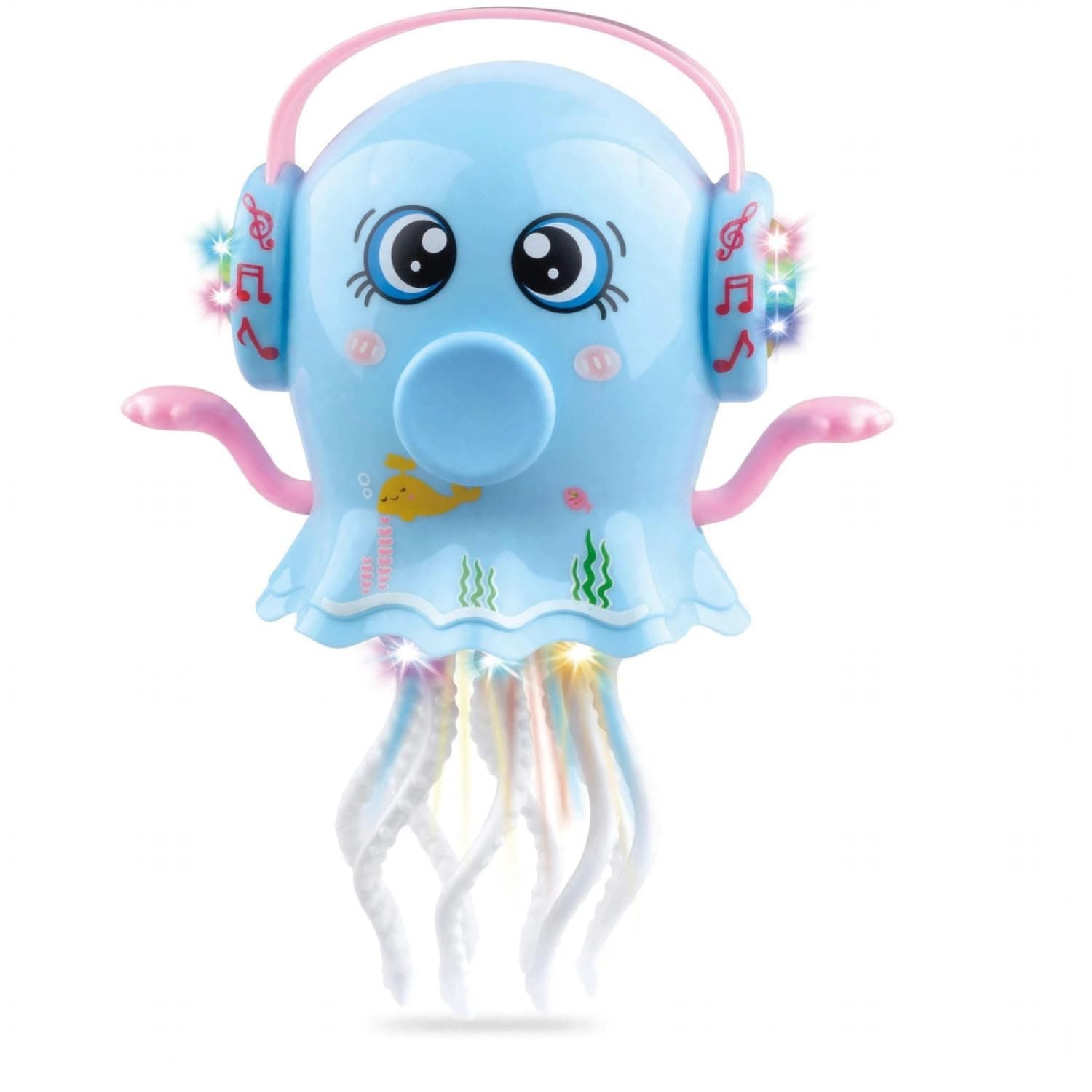 Electric Dancing Jellyfish Toy with Music Light - Cute Musical Octopus with Headphone for Kids Girls Boys - Moving Walking Dancing Jelly Fish Toy for 3+ Years