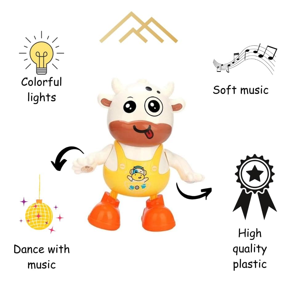 Dancing Cow |Dancing Toy with Light and Sound| Walk & Hand Swing Musical |Educational Robot Toys & Kids Toddler Gift — view 3