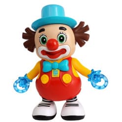 Dancing Clown Toy for Kids with Music, Lights & Bump-and-Go Action | Musical Walking Robot | Funny Clown for Toddlers, Boys & Girls (3+ Years, Battery Operated)