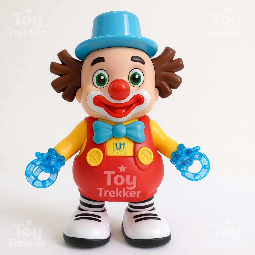 Dancing Clown Toy for Kids with Music, Lights & Bump-and-Go Action | Musical Walking Robot | Funny Clown for Toddlers, Boys & Girls (3+ Years, Battery Operated) — view 7